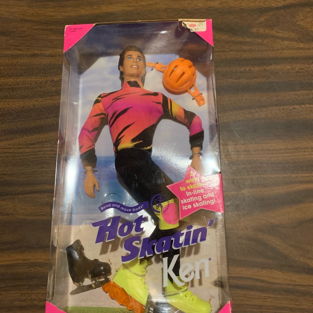 Mattel 1994 hot skating’ ken